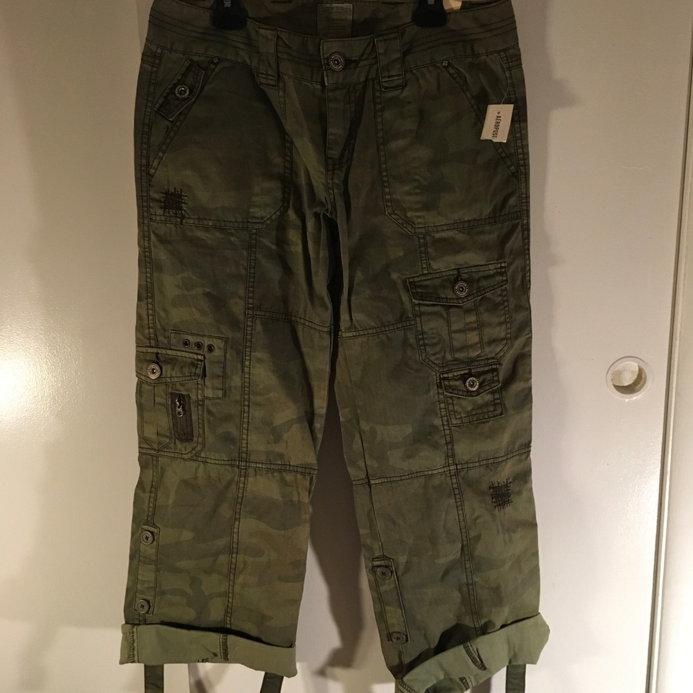 Green Camo Cargo Pants